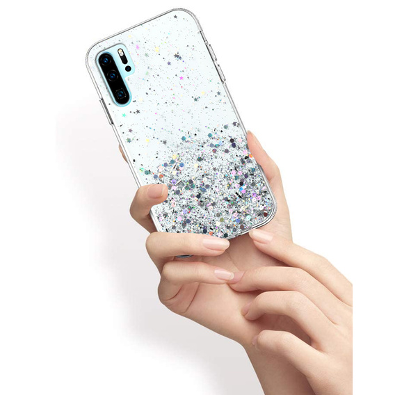 Obal na mobil pre Huawei P30 Pro, Glittery, priehľadné
