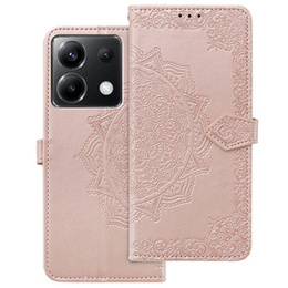 Klapkové puzdro pre Xiaomi Poco X6 5G, Mandala, ružové rose gold