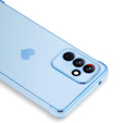 Puzdro pre Samsung Galaxy S23 FE, Electro heart, modré + Full Glue Ceramic Glass