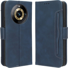 Klapkové puzdro pre Realme 11 Pro 5G / Pro+ 5G, Card Slot, tmavomodré
