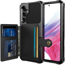 Puzdro pre Samsung Galaxy A54 5G, Card Holder Kickstand, čierne