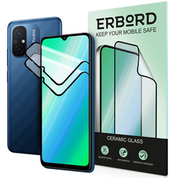 2x keramické hybridné sklo ERBORD pre Xiaomi Redmi 10C / 12C
