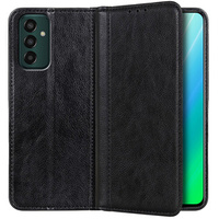 Obal na mobil pre Samsung Galaxy M13 4G, Wallet Litchi Leather, čierne