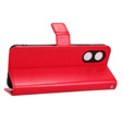Klapkové puzdro pre Oppo A17, Crazy Horse Wallet, červené