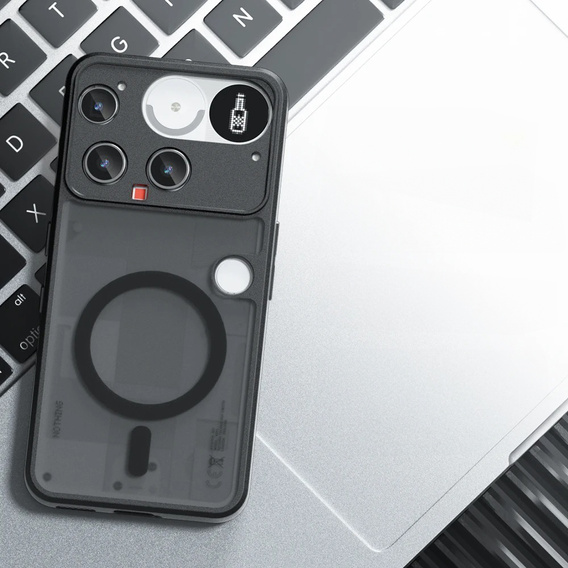 Puzdro pre Nothing Phone 3 5G, pre MagSafe, ERBORD Matt Case, čierny