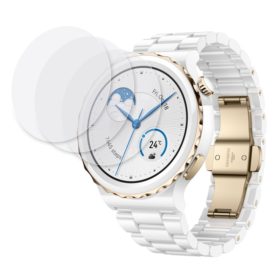 3x ERBORD Hydrogélová fólia pre Huawei Watch GT 3 Pro 43mm