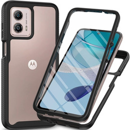 Puzdro pre Motorola Moto G53 5G, Shockproof, s fóliou, čierne