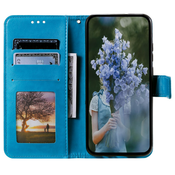 Klapkové puzdro pre Samsung Galaxy A05s 4G, Mandala, modrý