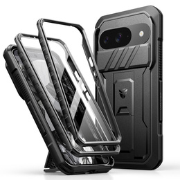 Obrnené puzdro pre Google Pixel 9A, Dexnor Full Body (Two Frames), čierne
