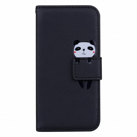 Klapkové puzdro pre Xiaomi Redmi Note 8 Pro, Wallet Panda, čierne