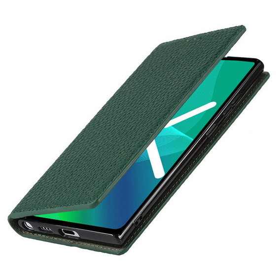 Kožené puzdro pre iPhone 11, ERBORD Grain Leather, zelený