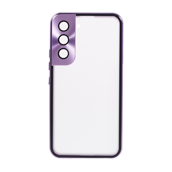 Obal na mobil pre Samsung Galaxy S21, Magnetic Dual Glass, fialové
