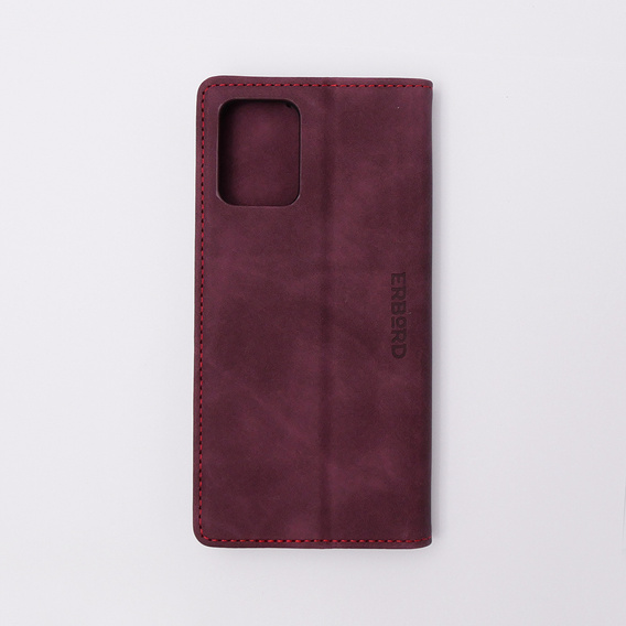 Puzdro pre Motorola Moto G73, ERBORD Vintage, peňaženka s chlopňou, červené