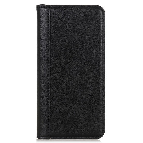 Flipové puzdro pre Honor 200 Pro 5G, Split Leather, čierne