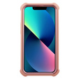 Obrnené puzdro pre iPhone 13 mini, Dexnor Full Body, ružové rose gold