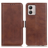 Klapkové puzdro pre Motorola Moto G53 5G / G13 / G23, Wallet, hnedé