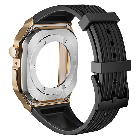 Silikónový remienok s puzdrom pre Apple Watch 1/2/3/4/5/6/7/8/9/10/SE/Ultra/Ultra 2 42/44/45/49MM