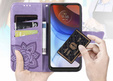 Klapkové puzdro pre Oppo Reno 13F / Oppo Reno 13FS, Butterfly, fialové