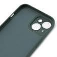 Obal na mobil pre iPhone 15, Silicone Lite, tmavozelené