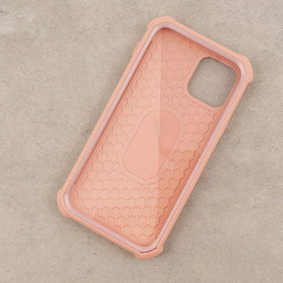 Obrnené puzdro pre iPhone 12/12 Pro, Dexnor Full Body, ružové rose gold