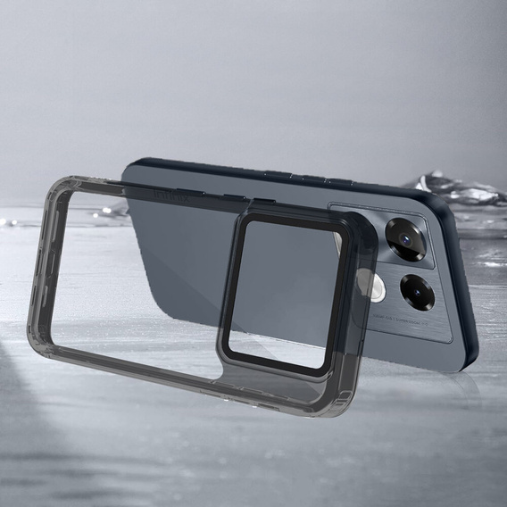 Obal na mobil pre Infinix Note 40 Pro Plus, Fusion Hybrid, transparentné / čierne