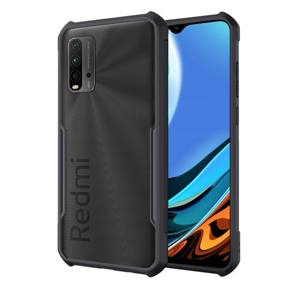 Obal na mobil pre Xiaomi Redmi 9T, AntiDrop Hybrid, čierne