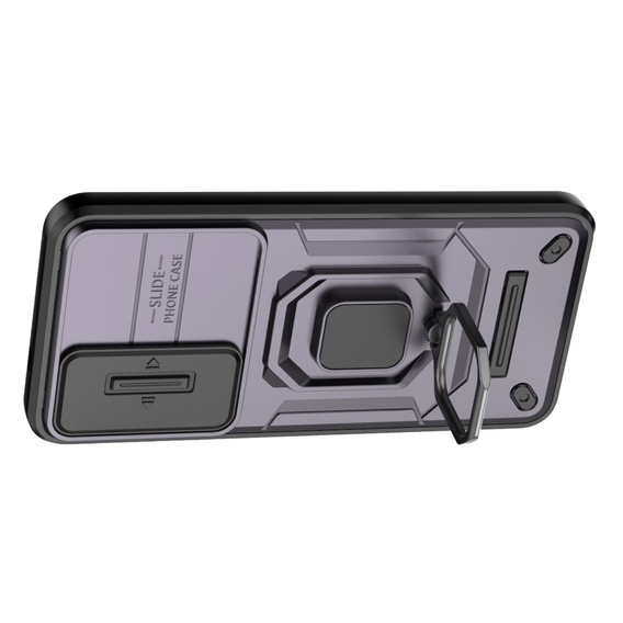 Puzdro pre Samsung Galaxy S24, KickStand Camera Lens, fialové