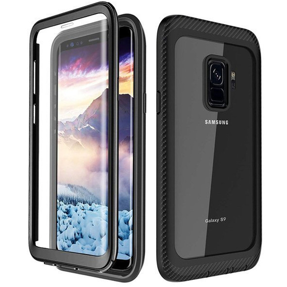 Puzdro pre Samsung Galaxy S9, Shockproof, s fóliou, modré