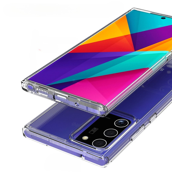 Obal na mobil pre Galaxy Note 20 Ultra, Fusion Hybrid, priehľadné