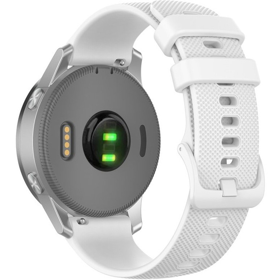 Pasek Silikonowy 18mm do Garmin Vivomove 3S / Vivoactive 4S, White