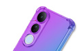 Puzdro pre Vivo V50 Lite 4G / 5G, Gradient Dropproof, Fialová / modrá