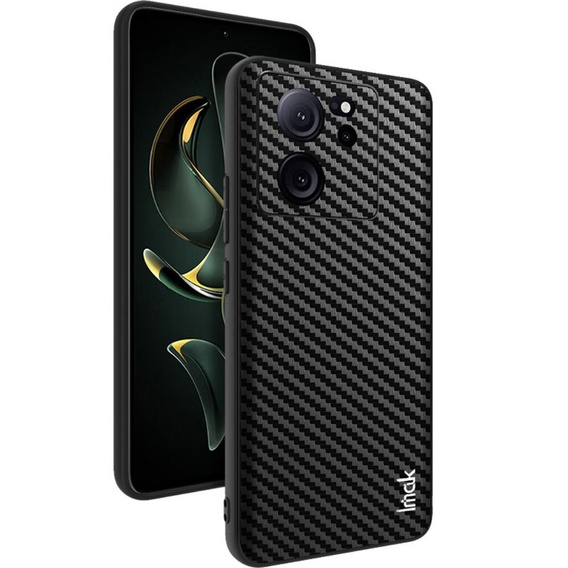 IMAK Obal na mobil pre Xiaomi 13T/13T Pro, LX-5 Series, Carbon, čierne