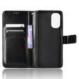 Klapkové puzdro pre Motorola Moto G62 5G, Crazy Horse Wallet, čierne