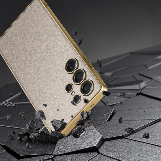 Puzdro pre Samsung Galaxy S25 Ultra, GKK Leather, titánovo šedá