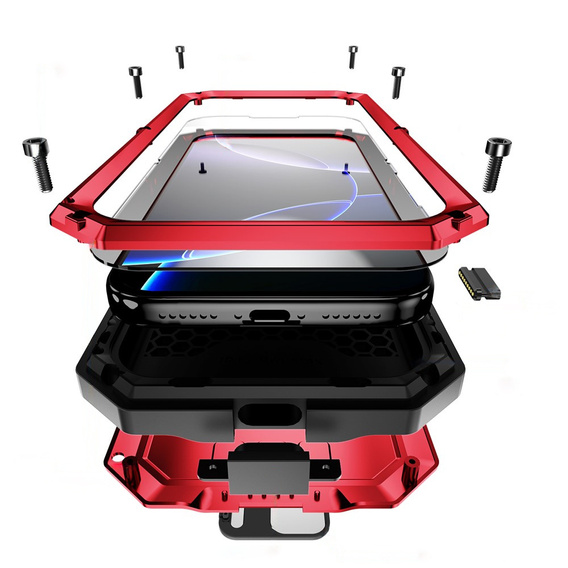 Puzdro R-JUST s ochranným sklom a stojanom pre iPhone 17 Pro