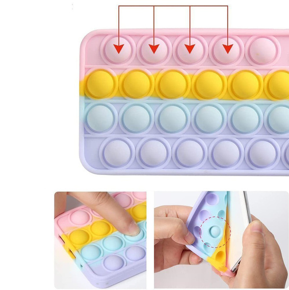 Puzdro Push Bubble Pop It pre Xiaomi Redmi Note 10 5G / POCO M3 Pro 5G