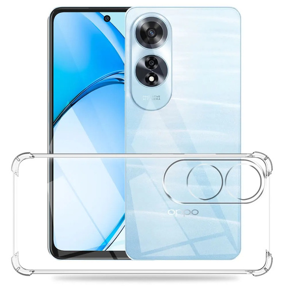 Obal na mobil pre Oppo A60, Dropproof, priehľadné