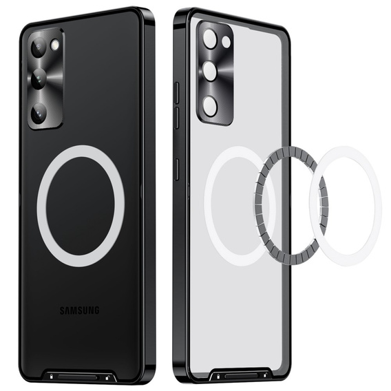 Ochranné puzdro na fotoaparát pre Samsung Galaxy S20 FE, CamShield MagSafe, transparentné / čierne