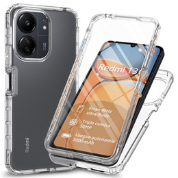 Puzdro pre Xiaomi Redmi 13C, Shockproof, s fóliou, priehľadné
