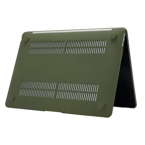 Puzdro pre MacBook Air 13 A2337 M1 A2179 A1932, HardShell, zelený