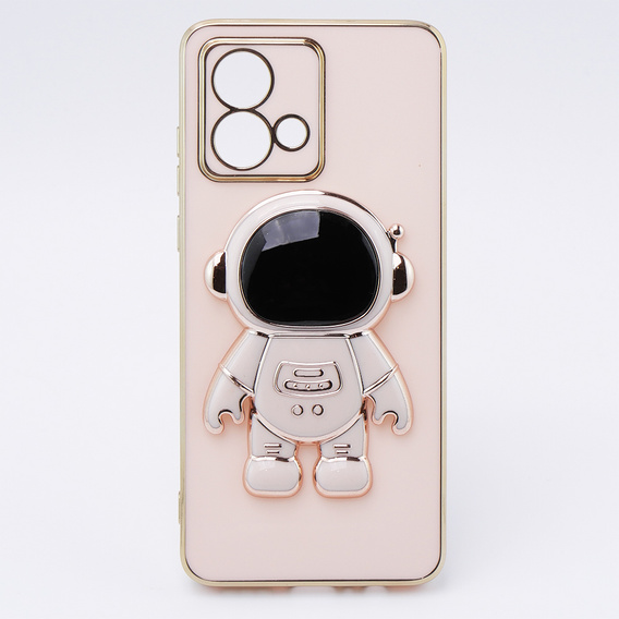 Obal na mobil pre Motorola Moto G84 5G, Astronaut, ružové rose gold