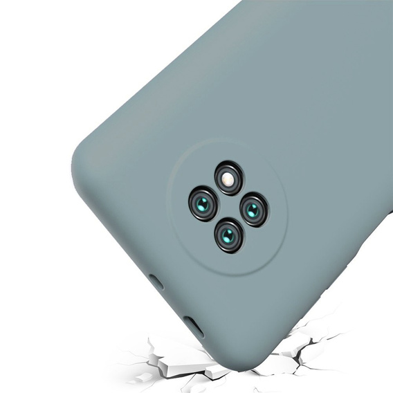 Obal na mobil pre Xiaomi Redmi Note 9T 5G, Silicone Lite, levanduľovo šedé