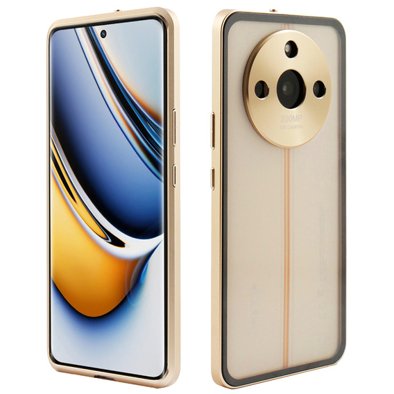 Puzdro pre Realme 11 Pro 5G / Pro+ 5G, Frame Case, zlaté