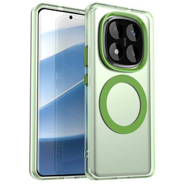 Puzdro pre Xiaomi Redmi Note 14 Pro 5G / Poco X7 5G, Fusion Hybrid, pre MagSafe, zelený