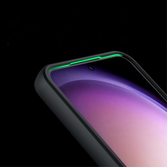 Obal na mobil pre Samsung Galaxy A25 5G, Fusion, transparentné / čierne + 9H sklo 