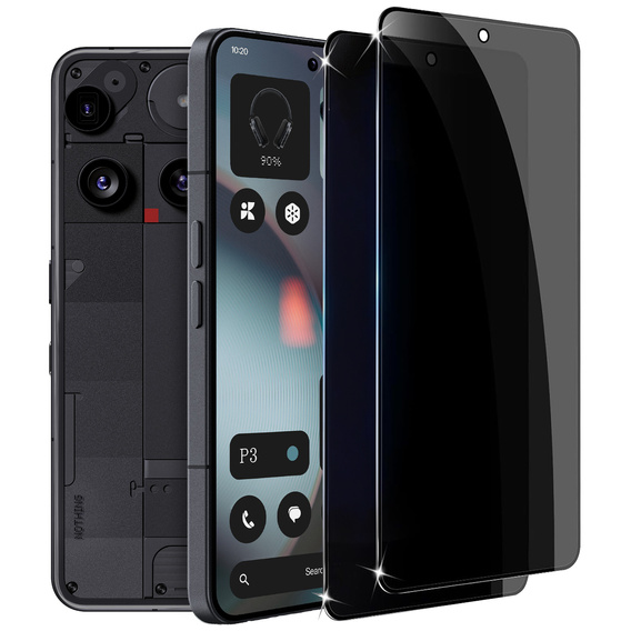 2x tvrdené sklo na ochranu súkromia pre Samsung Galaxy S24 Ultra, ERBORD Anti-Spy