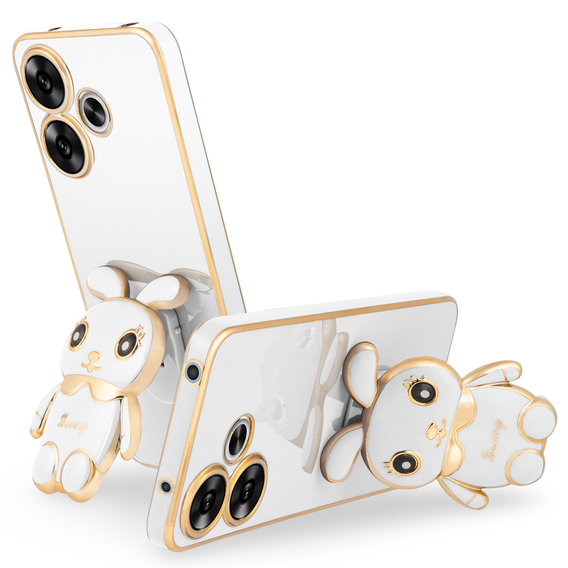 Puzdro pre Xiaomi Redmi 13, Rabbit, biele