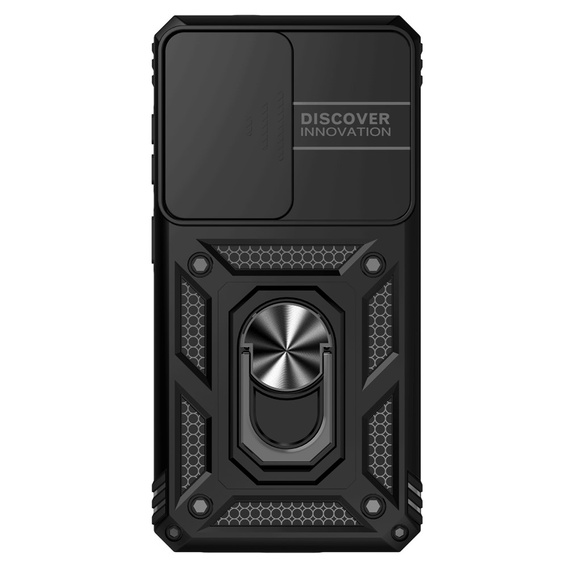 Puzdro s podstavcom a krytom objektívu pre Samsung Galaxy S26, čierne