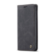 CASEME puzdro pre Samsung Galaxy M21, Leather Wallet Case, čierne