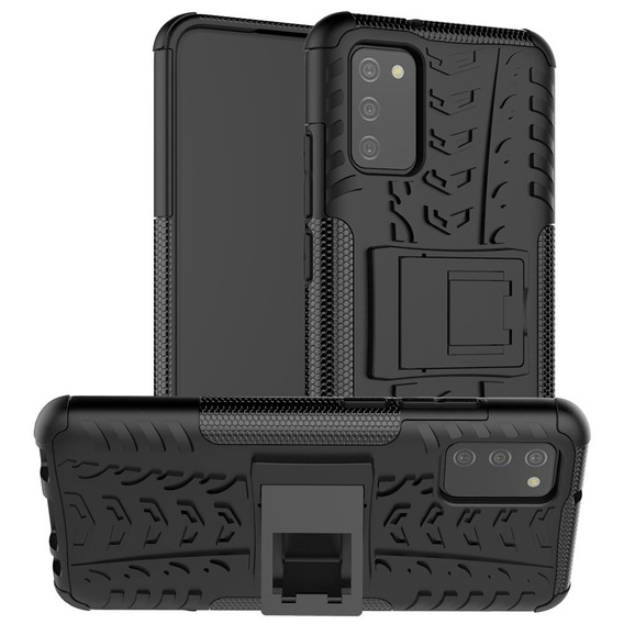 Obal na mobil pre Samsung Galaxy A02s, Tire Armor, čierne